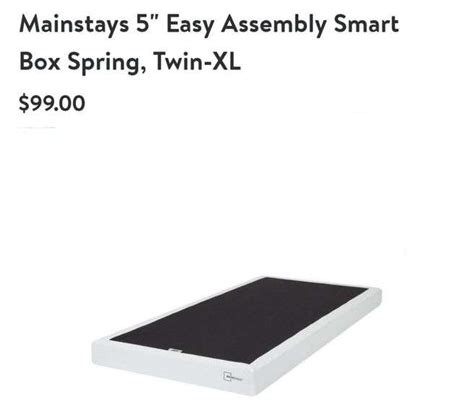 Spring Mainstays 5 Easy Assembly Smart Box Twin 